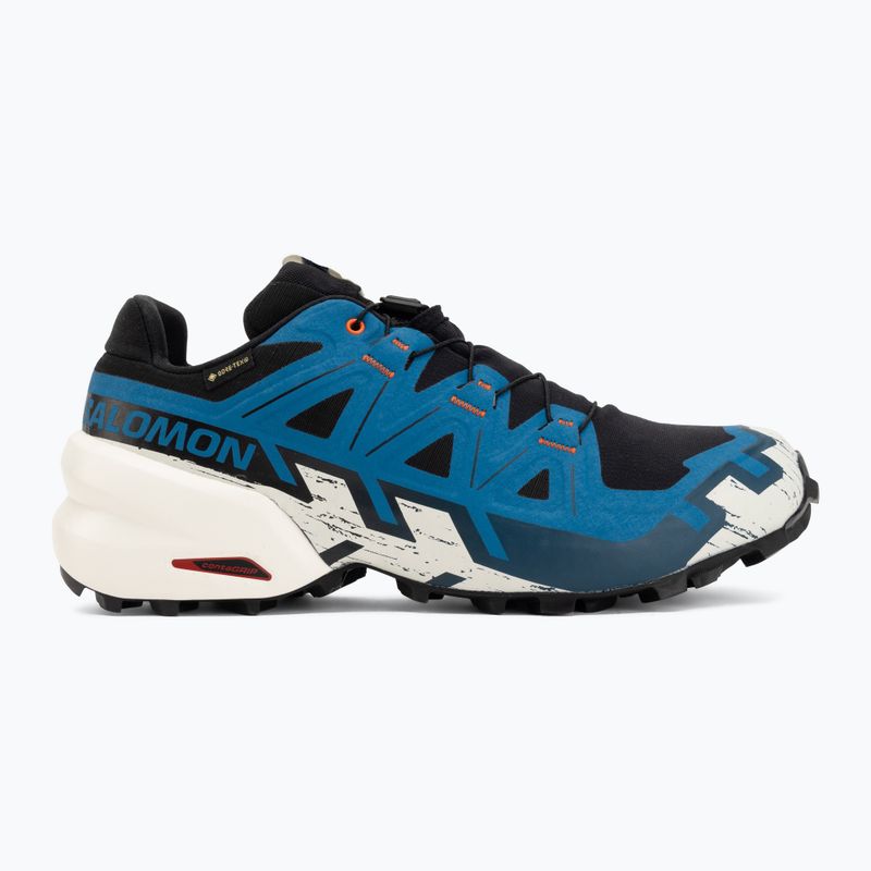 Кросівки для бігу чоловічі Salomon Speedcross 6 GTX black/mykonos blue 2