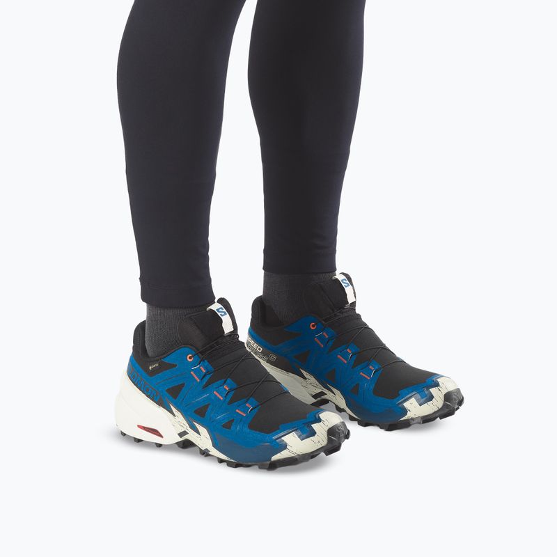Кросівки для бігу чоловічі Salomon Speedcross 6 GTX black/mykonos blue 6