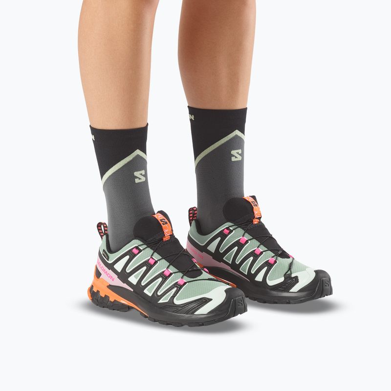 Кросівки для бігу жіночі Salomon XA Pro 3D V9 GTX Icon black/green milieu 6