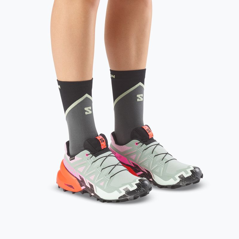 Кросівки для бігу жіночі Salomon Speedcross 6 GTX Icon black/green milieu 6