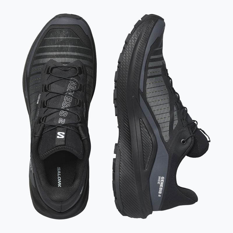 Кросівки для бігу Salomon Genesis 2 Wide black/black 6