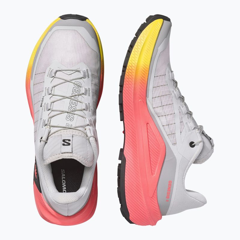 Кросівки для бігу жіночі Salomon Genesis 2 gray violet/safety yellow 5
