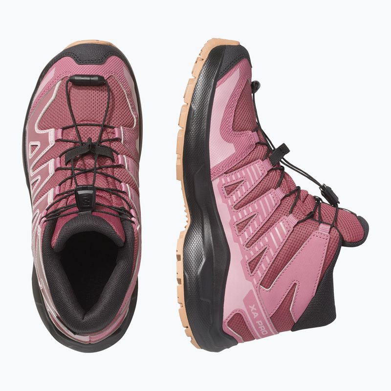 Взуття туристичне дитяче Salomon XA Pro Mid Waterproof nocturne/dusky orchid 3