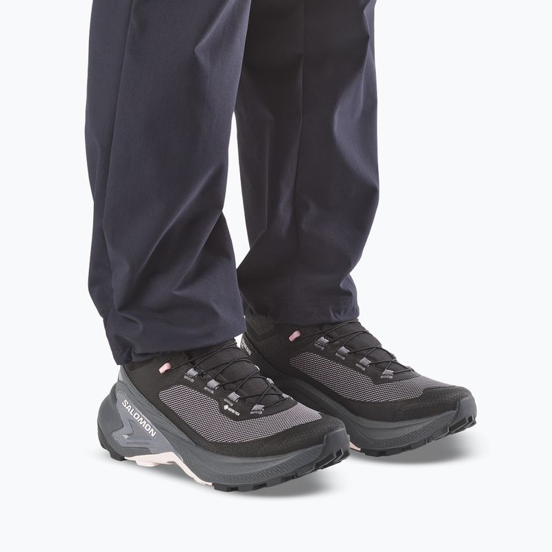 Взуття туристичне жіноче Salomon Genesis Mid GTX black/dawn pink 5