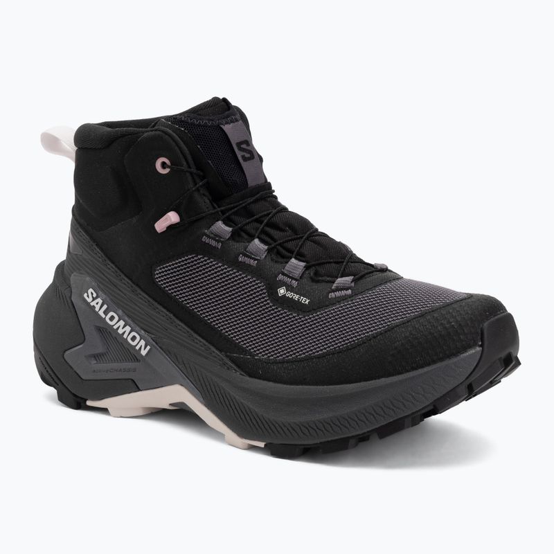Взуття туристичне жіноче Salomon Genesis Mid GTX black/dawn pink