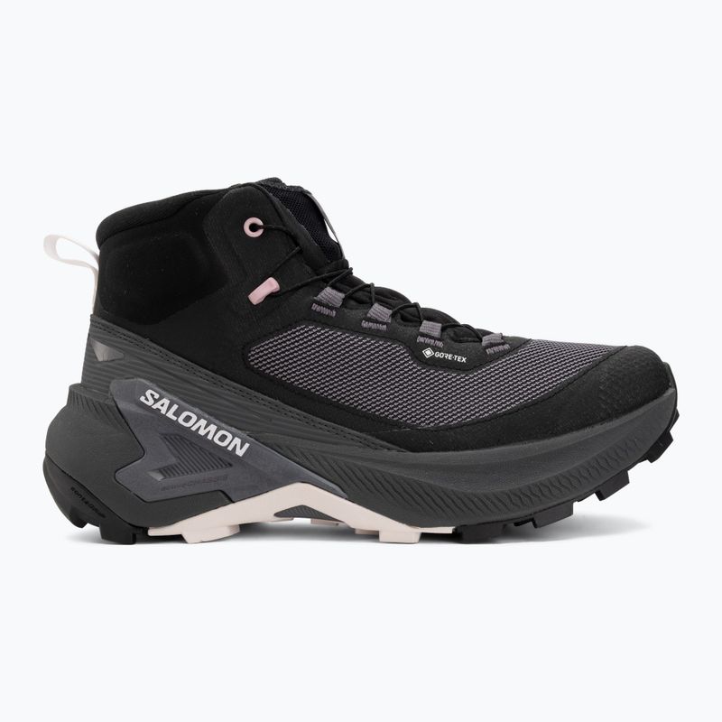 Взуття туристичне жіноче Salomon Genesis Mid GTX black/dawn pink 2