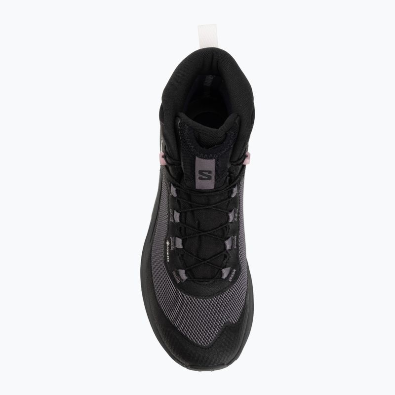 Взуття туристичне жіноче Salomon Genesis Mid GTX black/dawn pink 5
