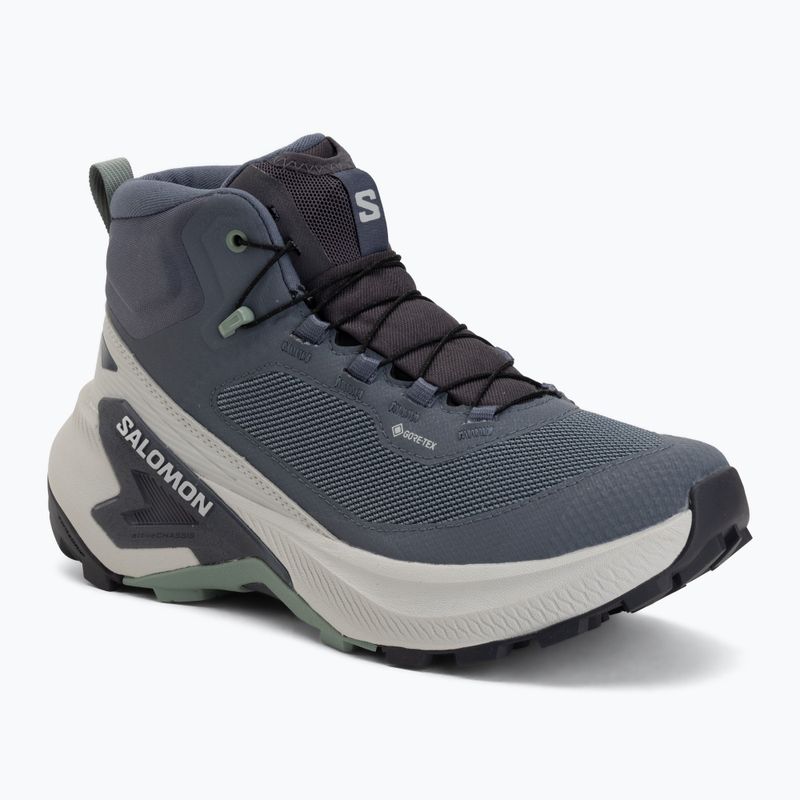 Взуття туристичне жіноче Salomon Genesis Mid GTX grisaille/green milieu