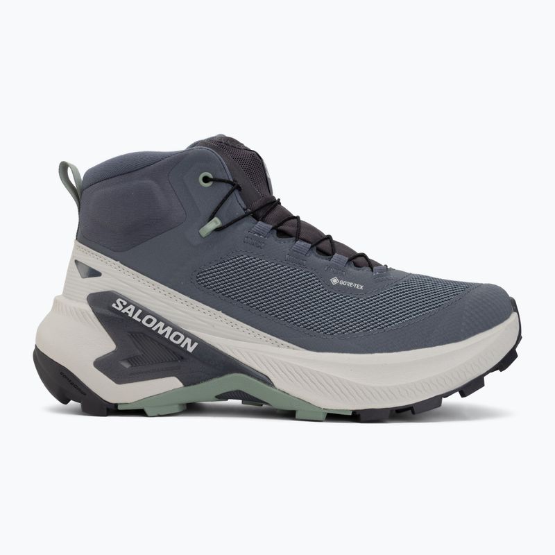 Взуття туристичне жіноче Salomon Genesis Mid GTX grisaille/green milieu 2