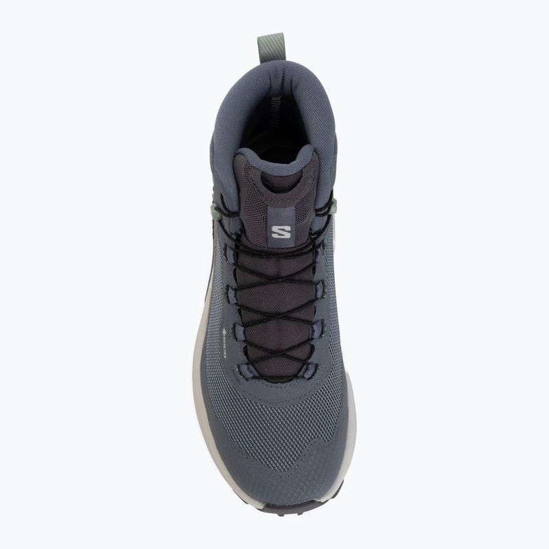 Взуття туристичне жіноче Salomon Genesis Mid GTX grisaille/green milieu 5