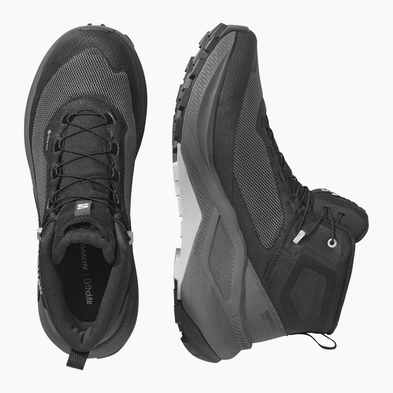 Взуття туристичне чоловіче Salomon Genesis Mid GTX black/asphalt 3