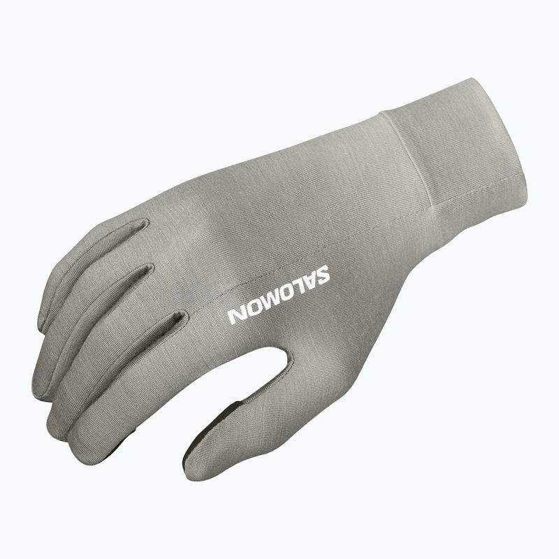 Рукавички для бігу Salomon Merino Gloves castor gray 2