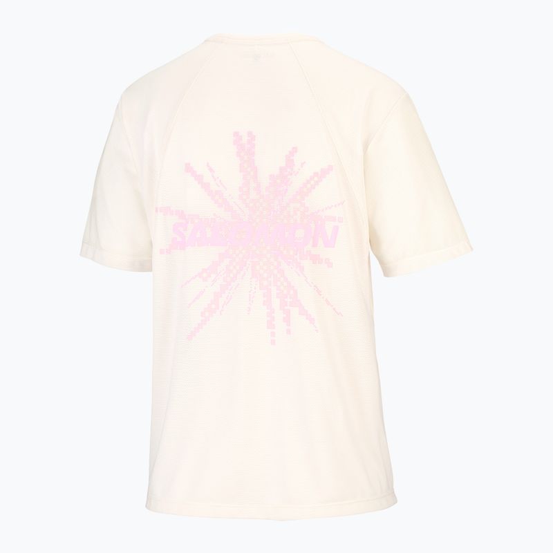Футболка для бігу жіноча Salomon Shakeout Core GFX SS Tee whisper white/pink frosting 6