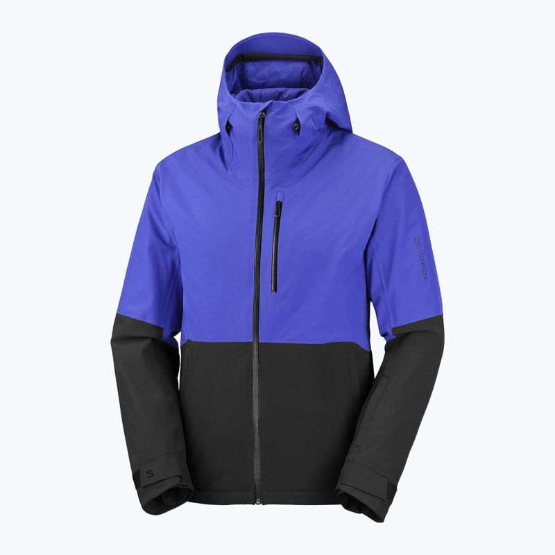 Куртка лижна чоловіча Salomon Highland clematis blue/deep black 7