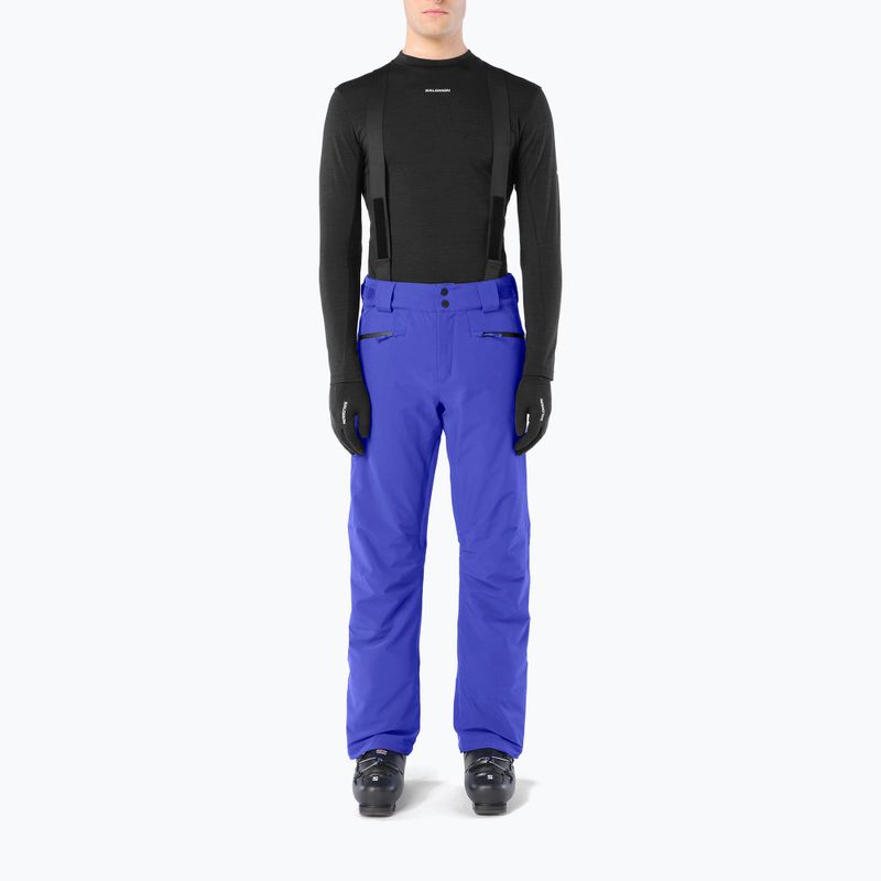 Штани лижні чоловічі Salomon Edge clematis blue