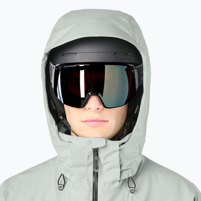 Куртка лижна чоловіча Salomon Brilliant 2.0 wrought iron/deep black 3
