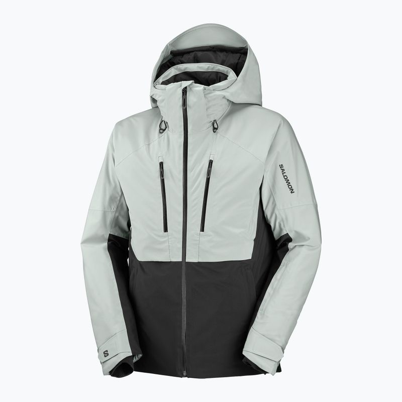 Куртка лижна чоловіча Salomon Brilliant 2.0 wrought iron/deep black 7
