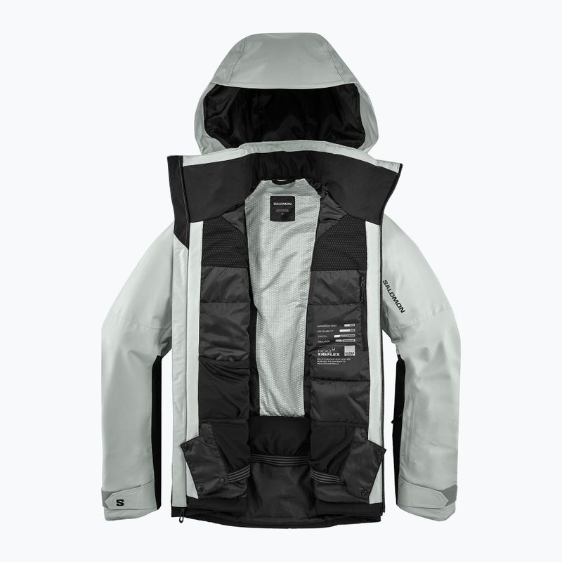 Куртка лижна чоловіча Salomon Brilliant 2.0 wrought iron/deep black 8