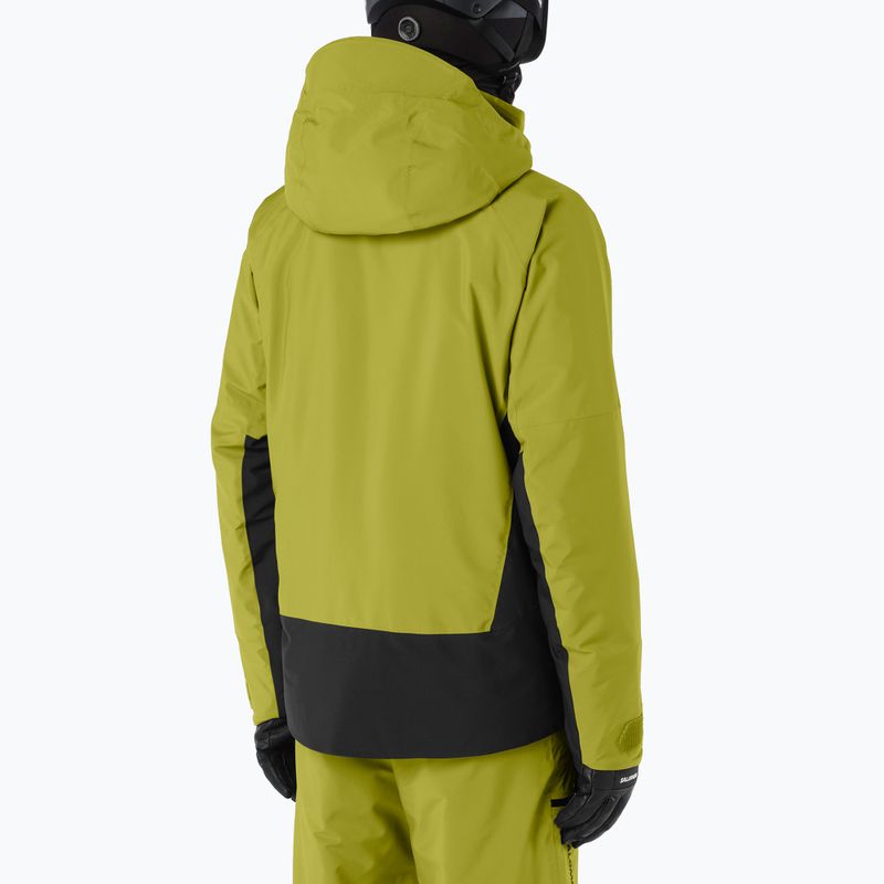 Куртка лижна чоловіча Salomon Brilliant 2.0 cardamon seed/deep black 2