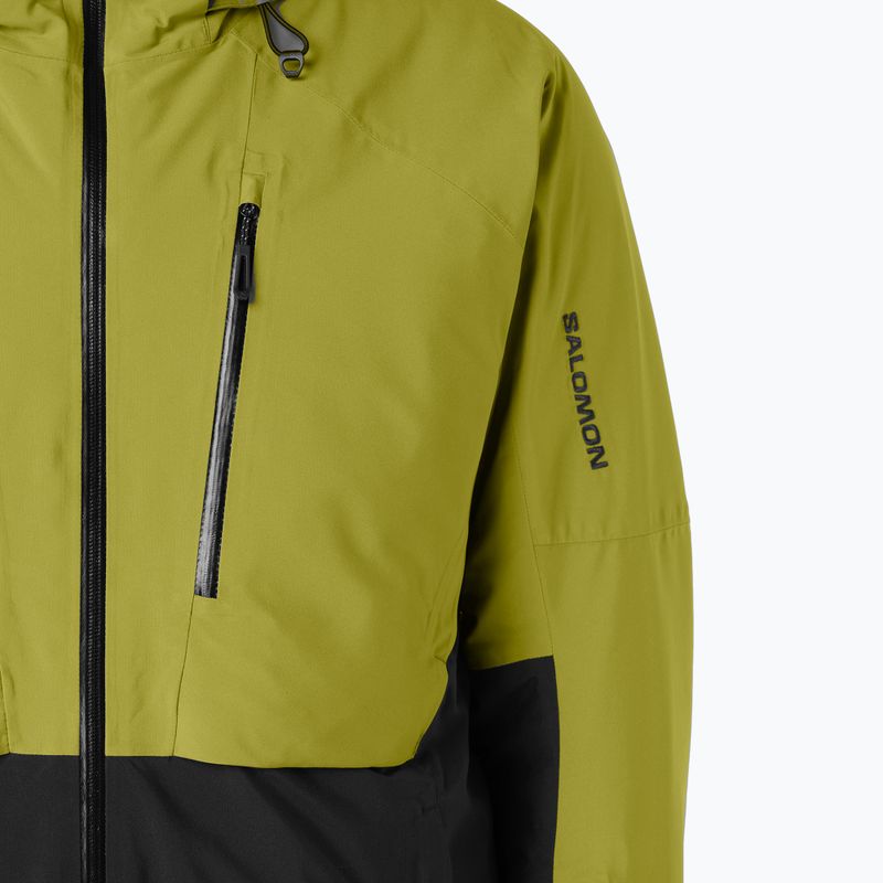 Куртка лижна чоловіча Salomon Brilliant 2.0 cardamon seed/deep black 4