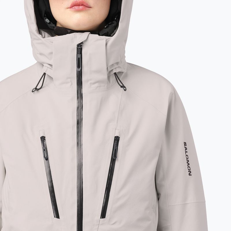 Куртка лижна жіноча Salomon Brilliant 2.0 silver cloud 4