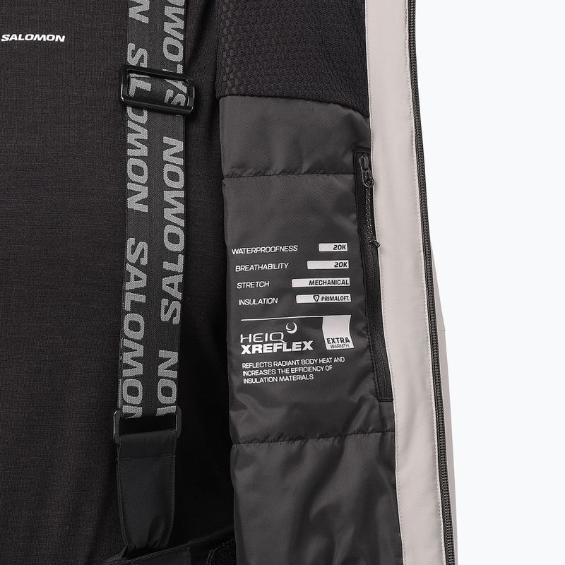 Куртка лижна жіноча Salomon Brilliant 2.0 silver cloud 6