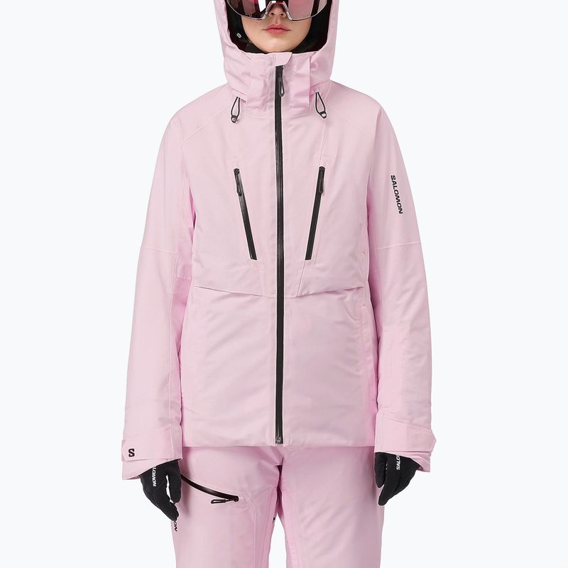 Куртка лижна жіноча Salomon Brilliant 2.0 icy pink