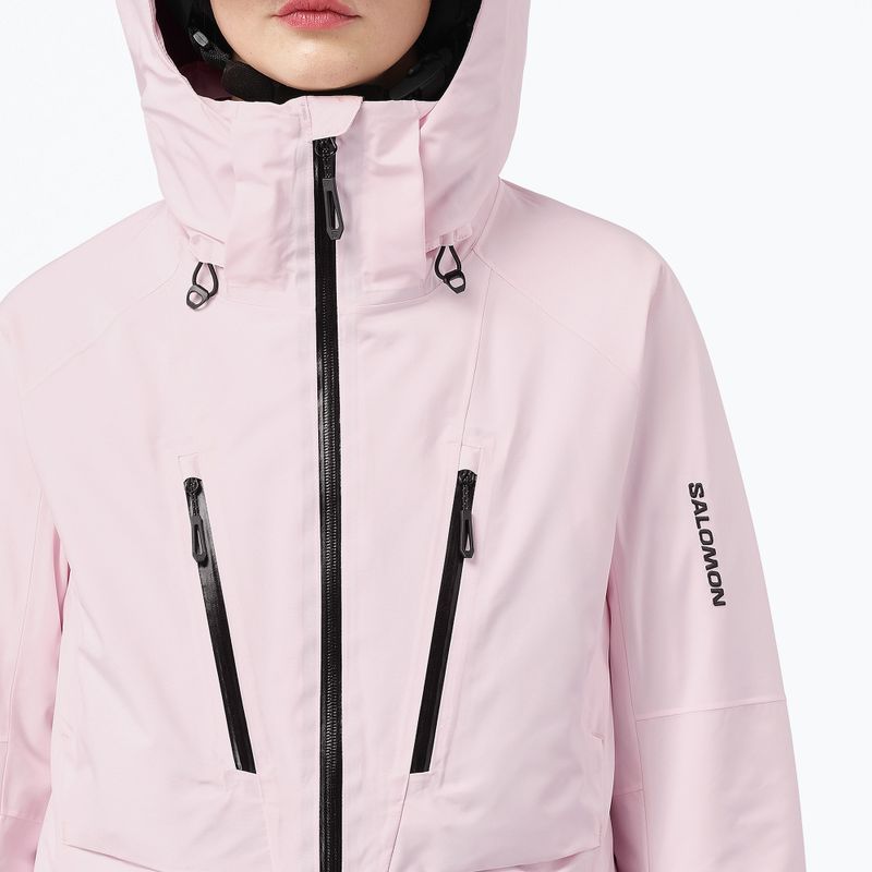 Куртка лижна жіноча Salomon Brilliant 2.0 icy pink 4