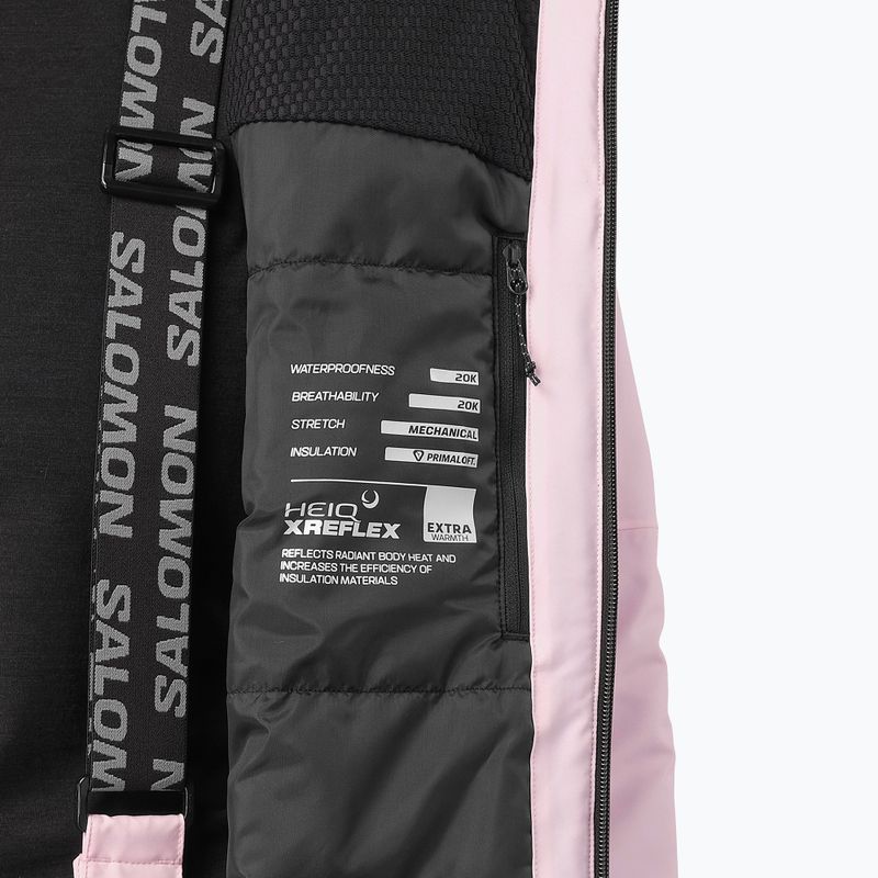 Куртка лижна жіноча Salomon Brilliant 2.0 icy pink 6