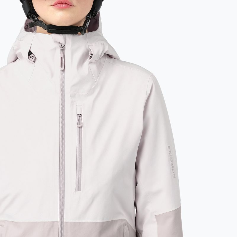 Куртка лижна жіноча Salomon Highland white sand/silver cloud 3