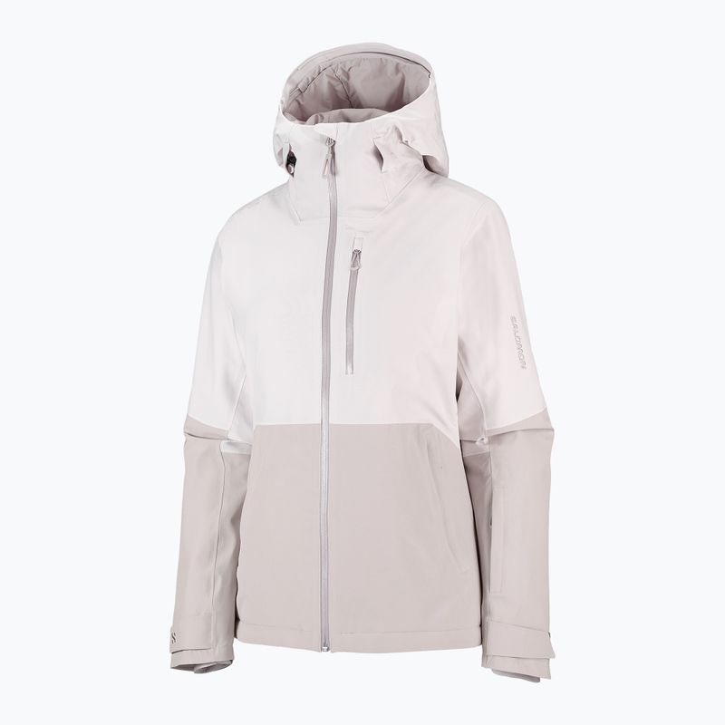 Куртка лижна жіноча Salomon Highland white sand/silver cloud 7