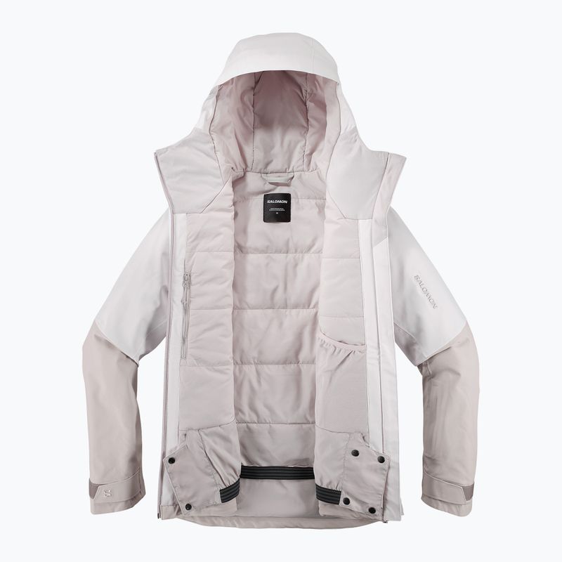 Куртка лижна жіноча Salomon Highland white sand/silver cloud 8