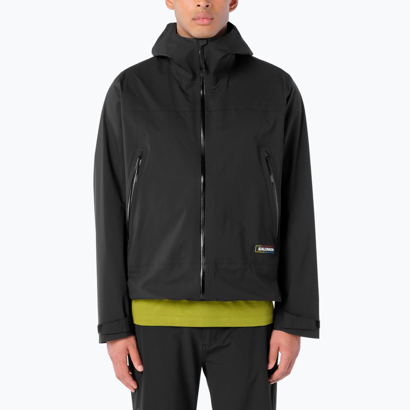 Куртка дощовик чоловіча Salomon Outquest 2.5L deep black