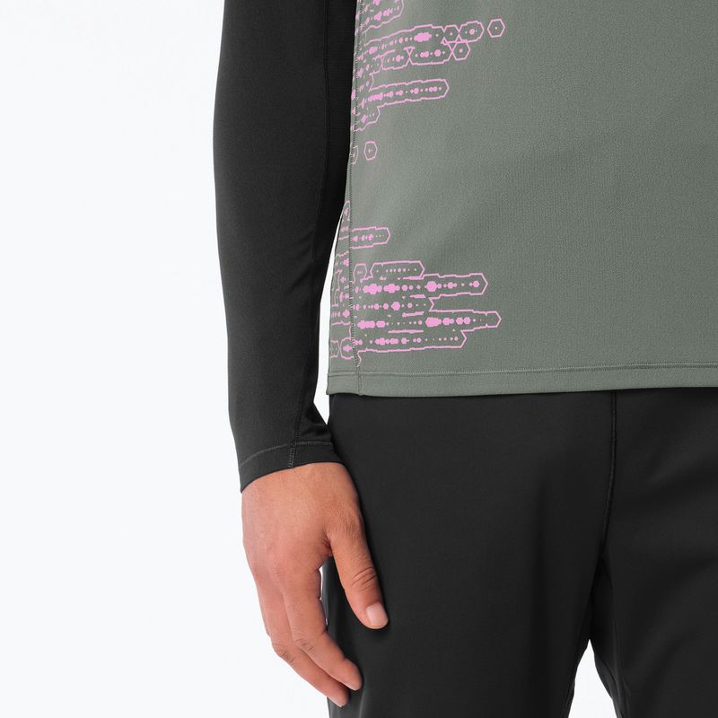 Футболка для бігу чоловіча Salomon Sense Aero GFX Tee SS castor gray/pink frosting 3