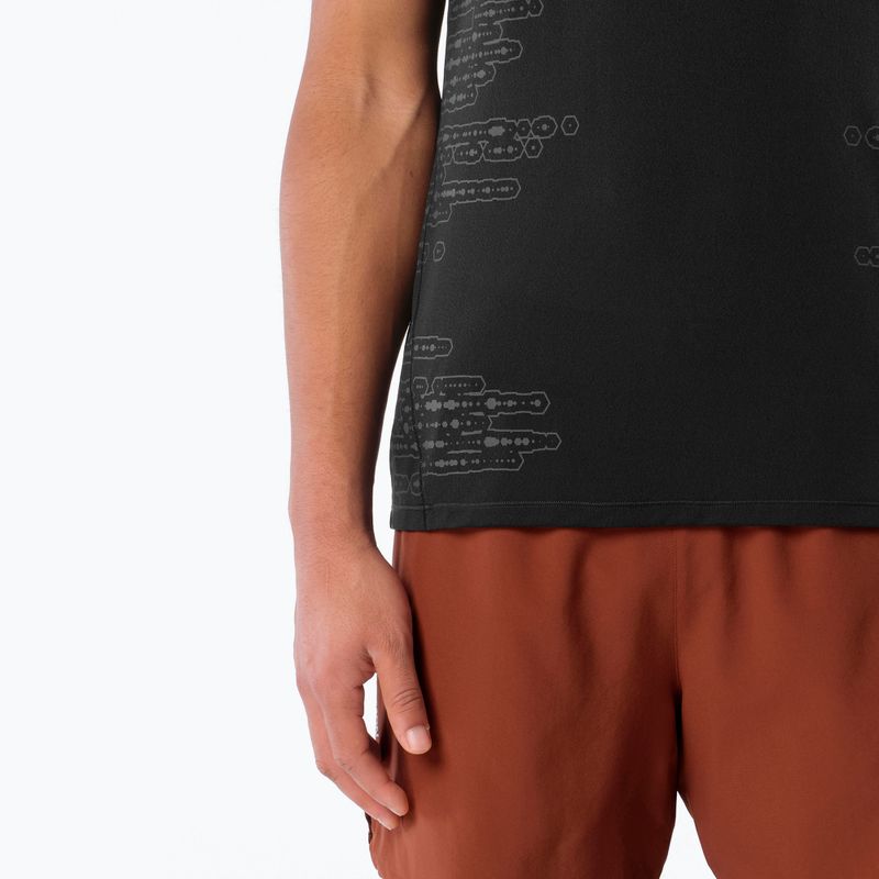 Футболка для бігу чоловіча Salomon Sense Aero GFX Tee SS deep black/black beauty 3