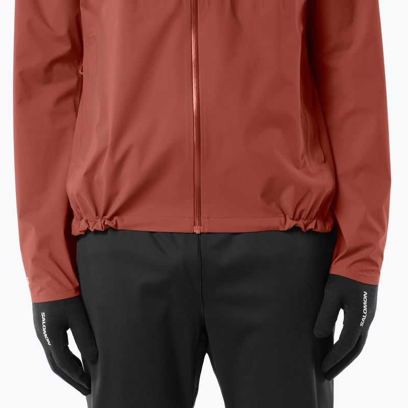 Куртка для бігу чоловіча Salomon Bonatti Waterproof burnt umber 4