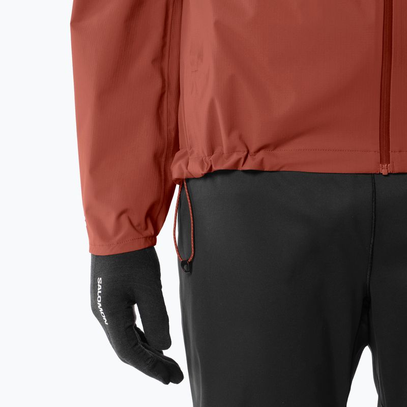 Куртка для бігу чоловіча Salomon Bonatti Waterproof burnt umber 7