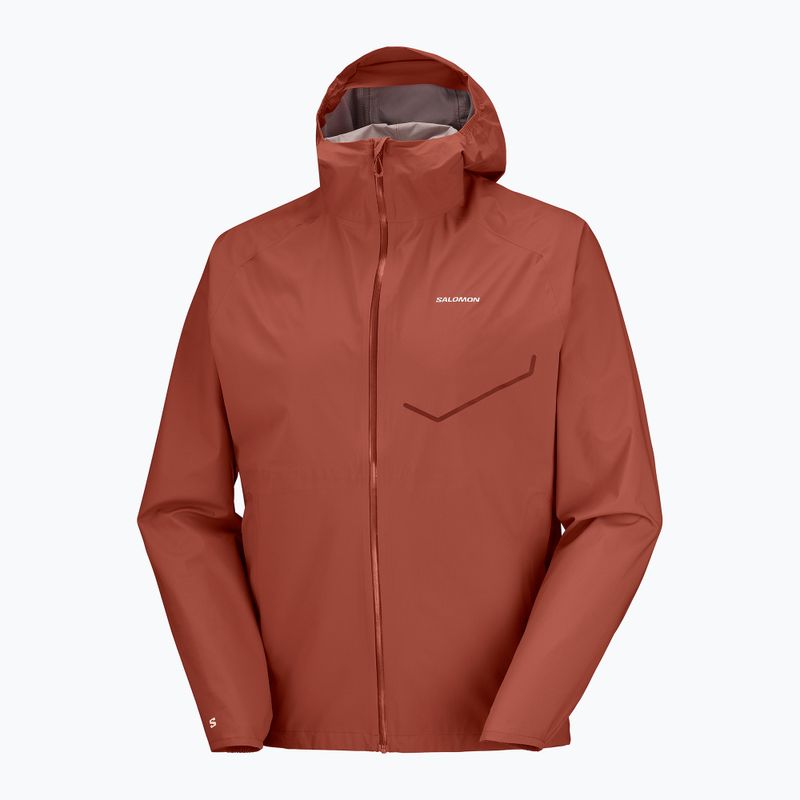 Куртка для бігу чоловіча Salomon Bonatti Waterproof burnt umber 8