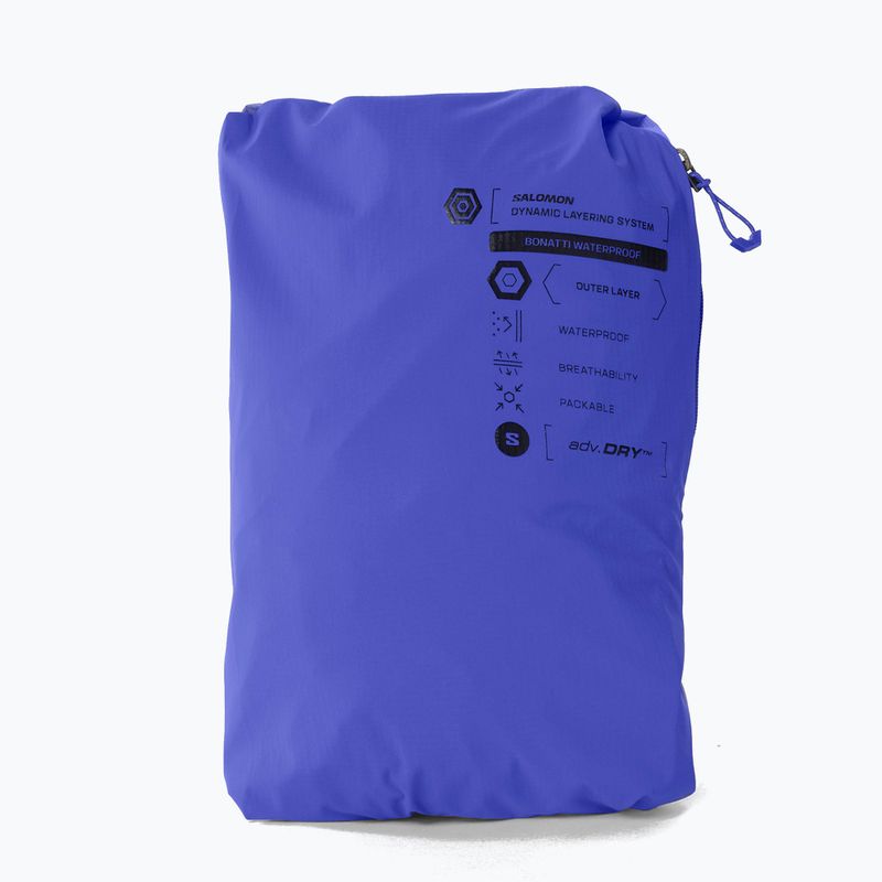 Куртка для бігу чоловіча Salomon Bonatti Waterproof clematis blue 9