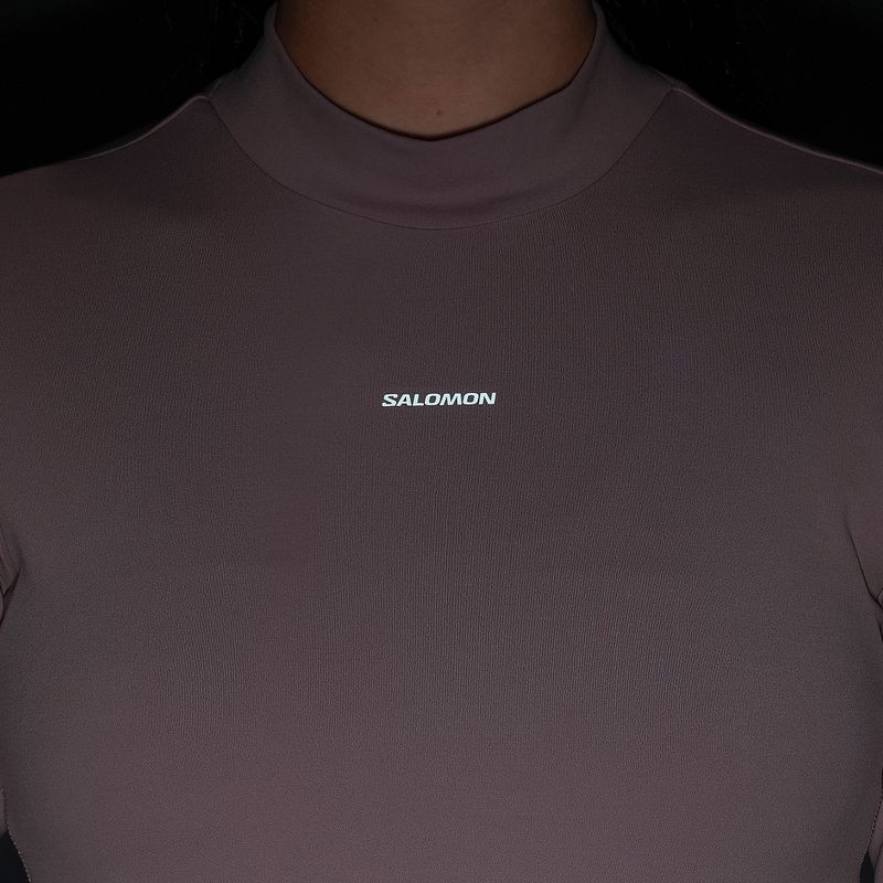 Лонгслів для бігу жіночий Salomon Bliss antler 4