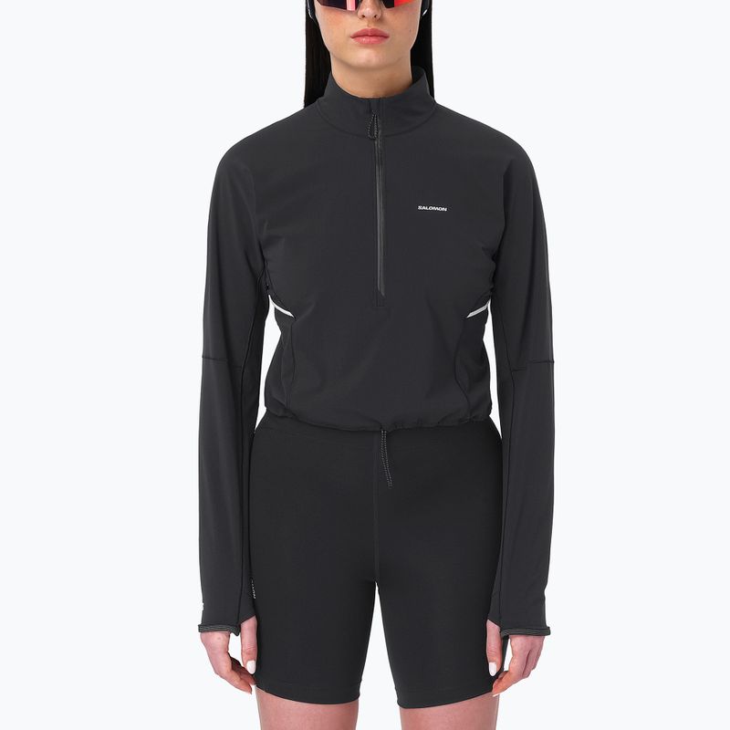 Кофта жіноча Salomon Sense Aero Hybrid CP PLVR deep black