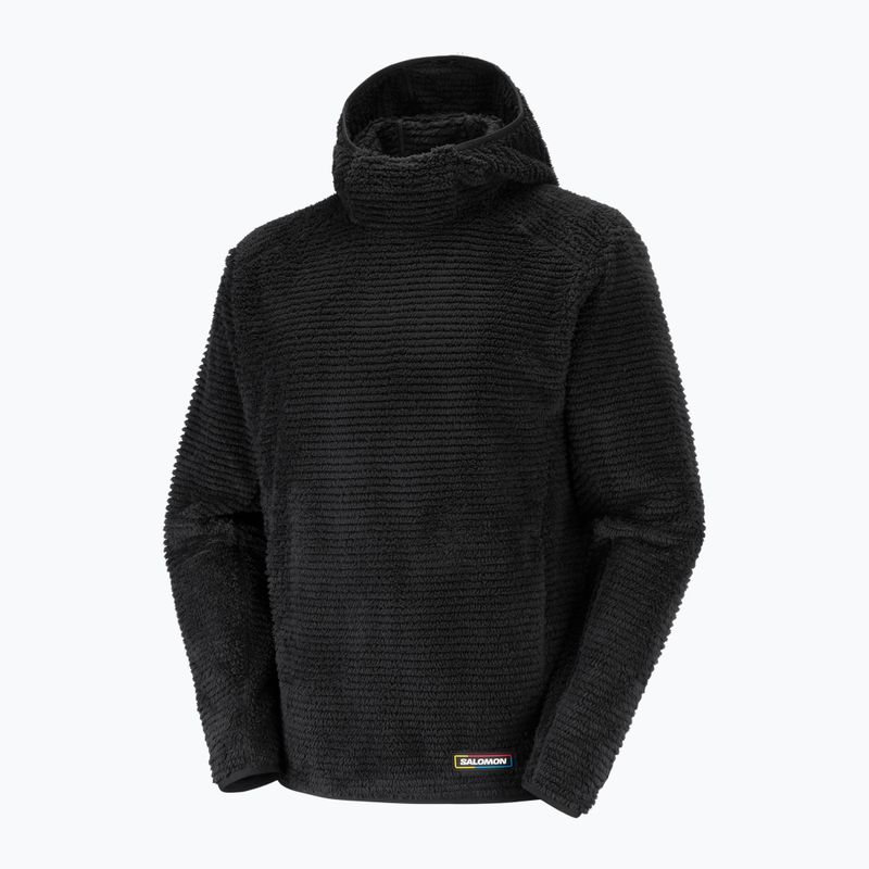 Кофта флісова чоловіча Salomon Thernova Fleece Hoodie deep black 6