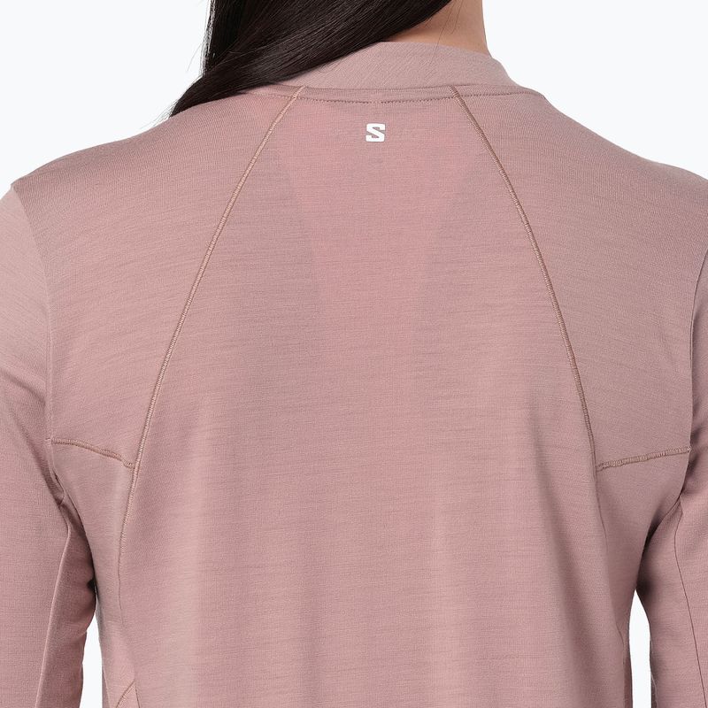 Лонгслів для бігу жіночий Salomon Sense Merino Tee LS antler 4