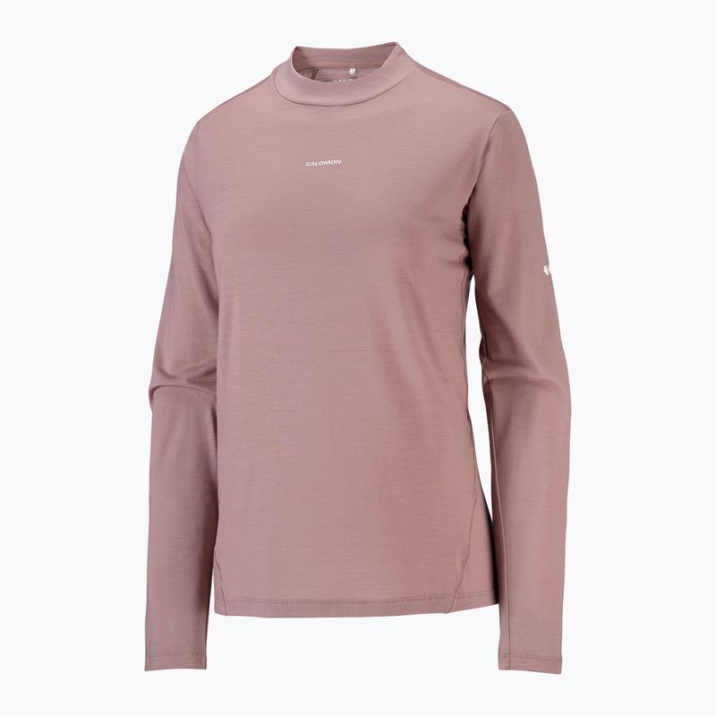 Лонгслів для бігу жіночий Salomon Sense Merino Tee LS antler 5
