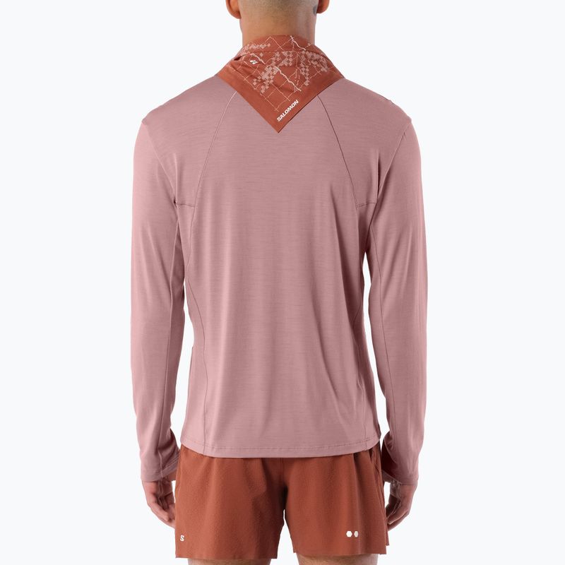 Лонгслів для бігу чоловічий Salomon Sense Merino Tee LS antler 3