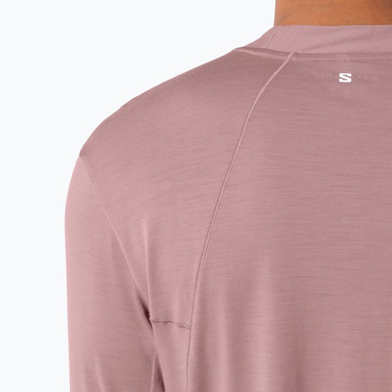 Лонгслів для бігу чоловічий Salomon Sense Merino Tee LS antler 5