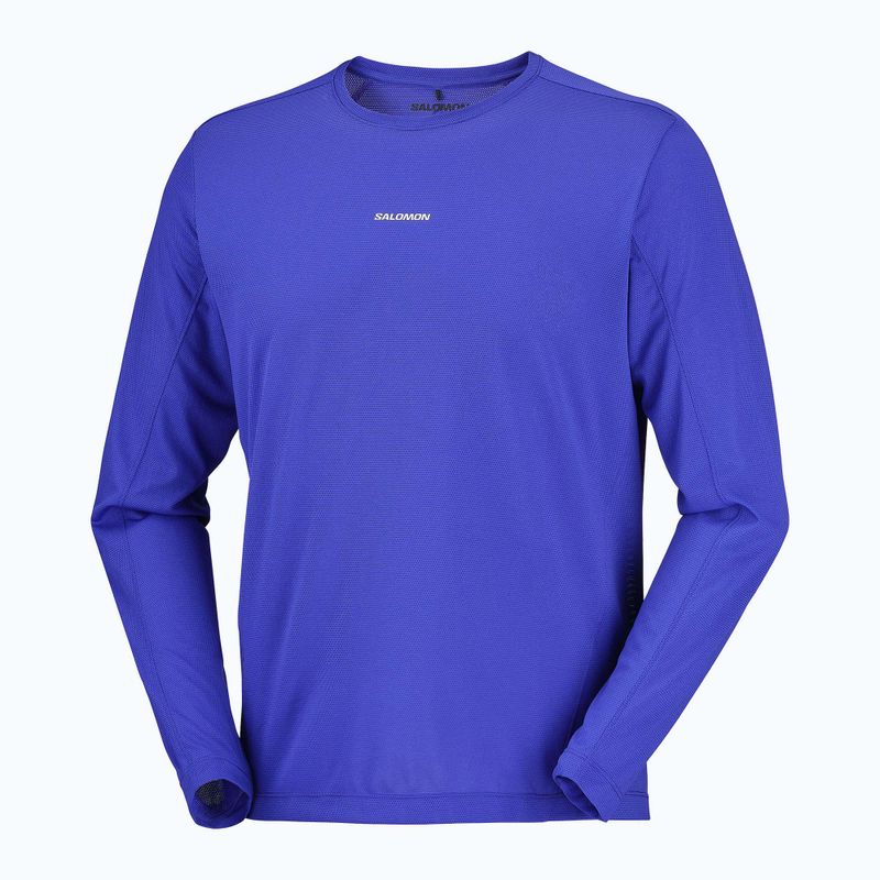 Лонгслів для бігу чоловічий Salomon Shakeout Core LS Tee clematis blue 4