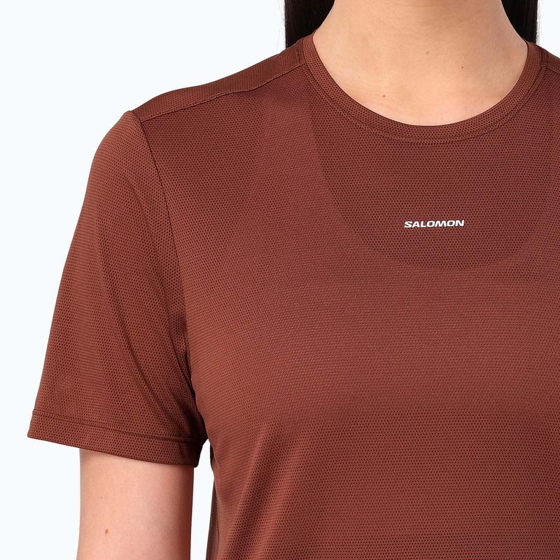 Футболка для бігу жіноча Salomon Shakeout Core SS Tee burnt umber 3
