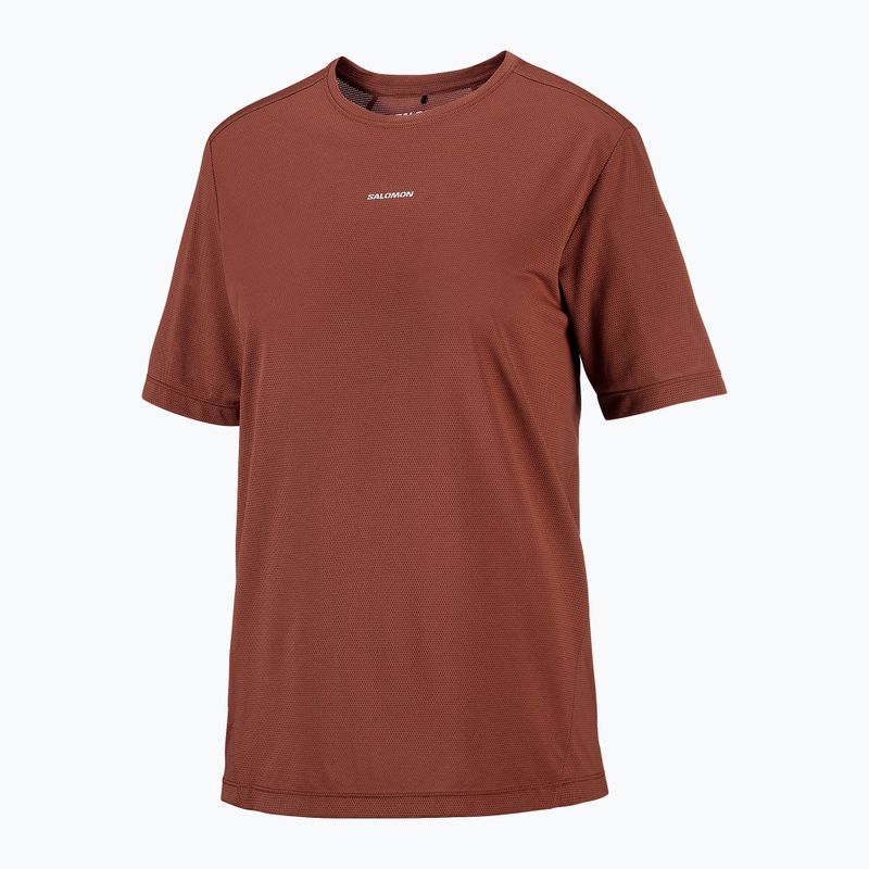 Футболка для бігу жіноча Salomon Shakeout Core SS Tee burnt umber 4