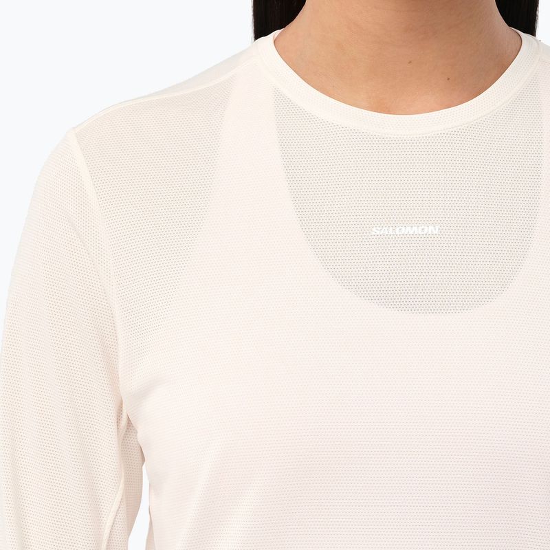 Лонгслів для бігу жіночий Salomon Shakeout Core Tee GFX LS whisper white/pink frosting 3